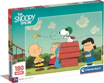 Puzzle Clementoni Snoopy, 180 pjesë, 48.5 x 33.5 cm, shumëngjyrësh