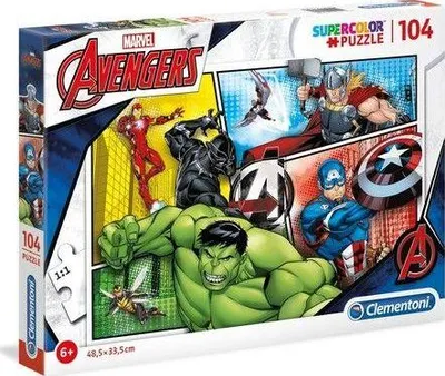 Set puzzle Clementoni Avengers, 104 elemente - 1