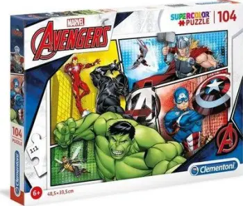 Set puzzle Clementoni Avengers, 104 elemente