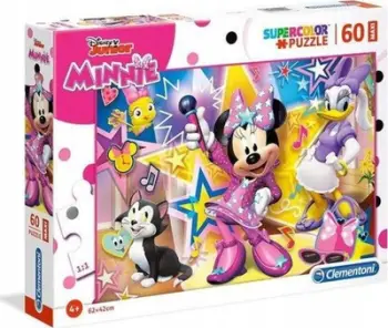 Puzzle Clementoni Maxi Minnie Happy Helpers, 62 x 42 cm, 60 elemente