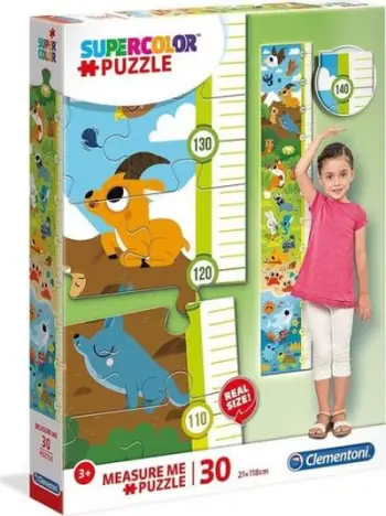Puzzle Clementoni Measure Me - Cute animals, 30 elemente