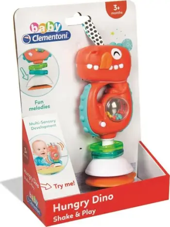 Lodër dinosaur për bebe Clementoni Rattler, + 3m