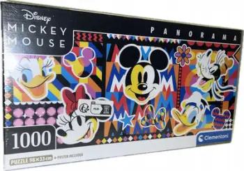 Puzzle Clementoni Panorama Compact Disney Classic, 1000 copa, shumëngjyrësh