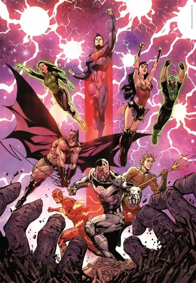 Puzzle Clementoni Compact Justice League, 1000 pjesë, 50x70 cm, shumëngjyrësh - 3
