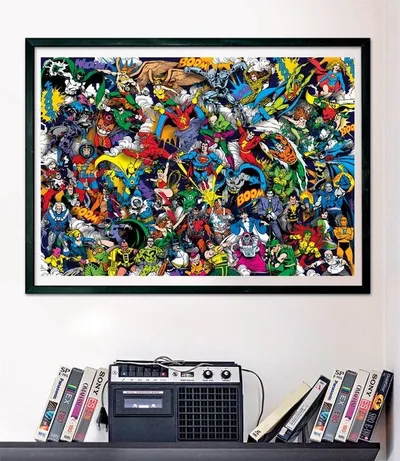 Puzzle Clementoni Compact DC Comics Justice League, 1000 pjesë, 70 x 50 cm, shumëngjyrësh - 3