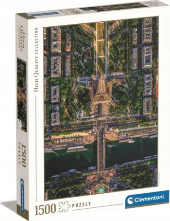 Puzzle Clementoni Flying Over Paris, 1500 pjesë, 59.5 x 84.5 cm