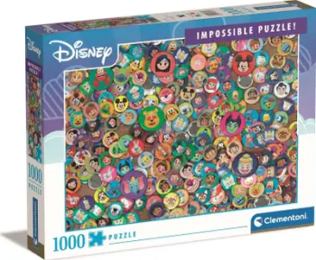 Puzzle Clementoni Impossible Disney Classic, 1000 pjesë, 70 x 50 cm, shumëngjyrësh