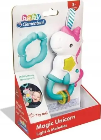 Lodër njëbrirëshi Clementoni Rattle Interactive, 3m+