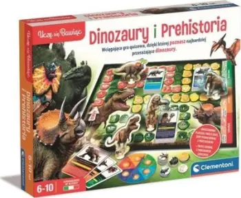 Loja edukative Clementoni Dinosaurs and Prehistory, laps elektronik, për fëmijë 3–6 vjeç