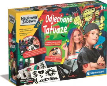 Set kreativ për tatuazhe Clementoni Science and Play Crazy Tattoos 50721