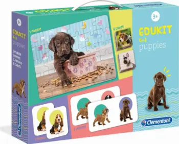 Lodër puzzle me qenushë Clementoni Edukit 4 në 1