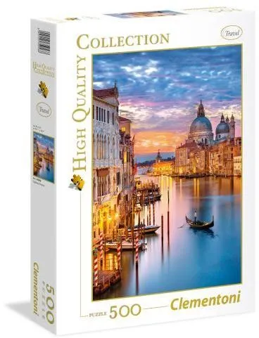 Puzzle Clementoni - Ndriçimi Venecia, 500copë - 1