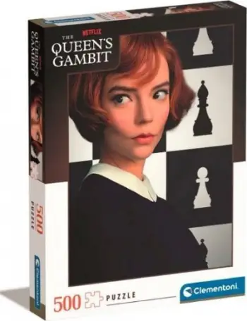 Puzzle Clementoni The Queens Gambit, 500 pjesë, koleksion NETFLIX, shumëngjyrësh