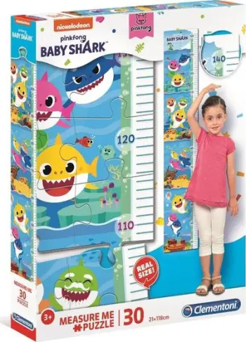 Puzzle Clementoni Measure Me Baby Shark, 30 pjesë