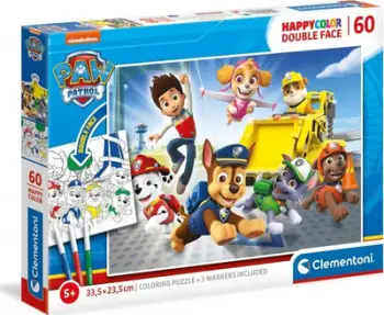 Puzzle Clementoni Happycolor Robot, 60 pjesë