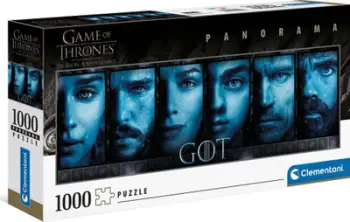 Puzzle Clementoni Game of Thrones panorama, 1000 elemente, shumëngjyrësh