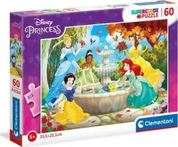 Puzzle Clementoni Princesses at the Fountain, 33.5 x 23.5 cm, 60 elemente