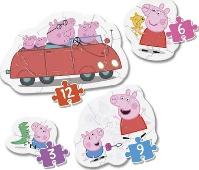 Lodër puzzle Clementoni My First Puzzle Peppa Pig 20829, 30 elemente - 1