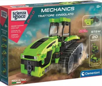 Lodër traktor Clementoni Mechanics Laboratory, i gjelbër