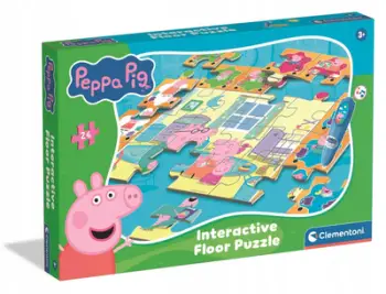 Puzzle dyshemeje interaktiv Peppa Pig, 24 pjesë, me stilolaps elektronik