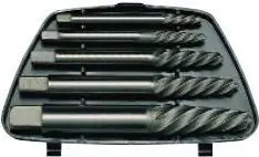 Set nxjerrëse për vida të thyera Teng Tools (11693-0108), 5 copë, të zeza