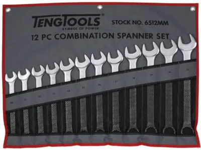 Set çelësash Teng Tools, 13/16-5/4", 7 copë, krom - 1