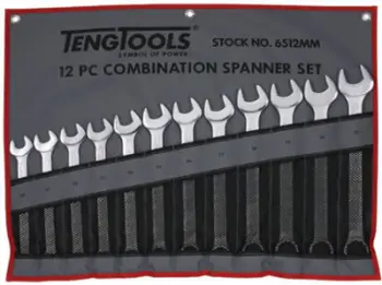 Set çelësash Teng Tools, 13/16-5/4", 7 copë, krom