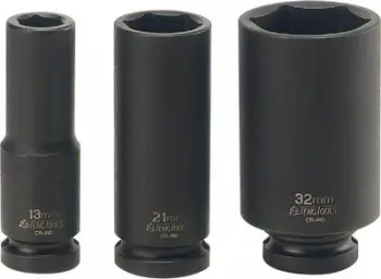 Kokë çelësi goditës Teng Tools, 1/2", 24mm, e zezë
