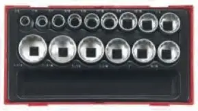 Set priza Teng Tools 03570306, 1/2", 15 elemente