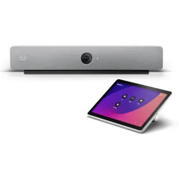 Sistem video-konference Cisco Webex Room Bar, 12MP, 4K Ultra HD, 5x zoom, gri