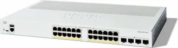 Switch Cisco Catalyst 1200, 24 porta GE PoE, rack 1U, i bardhë