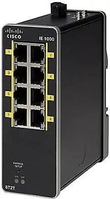 Switch industrial Cisco IE-1000-6T2T-LM, 8 porta Fast Ethernet, Managed, i zi