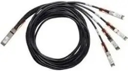 Kabllo rrjeti Cisco QSFP-4SFP25G-CU3M, 3m, QSFP në 4xSFP25G, e zezë