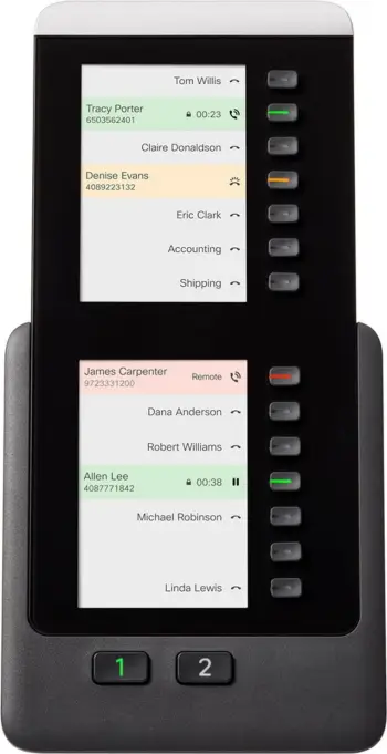 Modul tastierë Cisco 8800 Series Audio KEM, për telefon IP, i zi