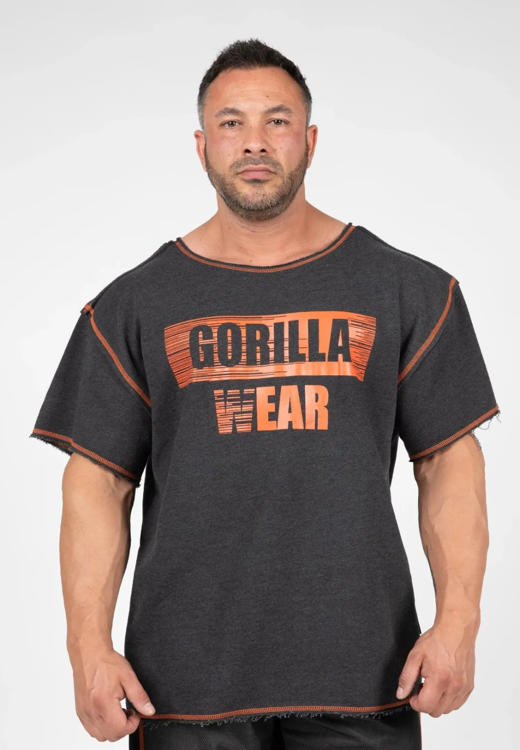 Wallace Workout Top - Gray/Orange - 1