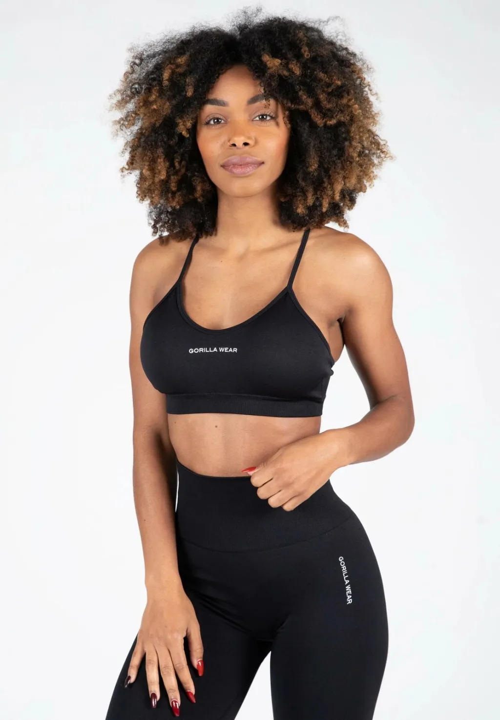 Quincy Seamless Sports Bra - Black - 1