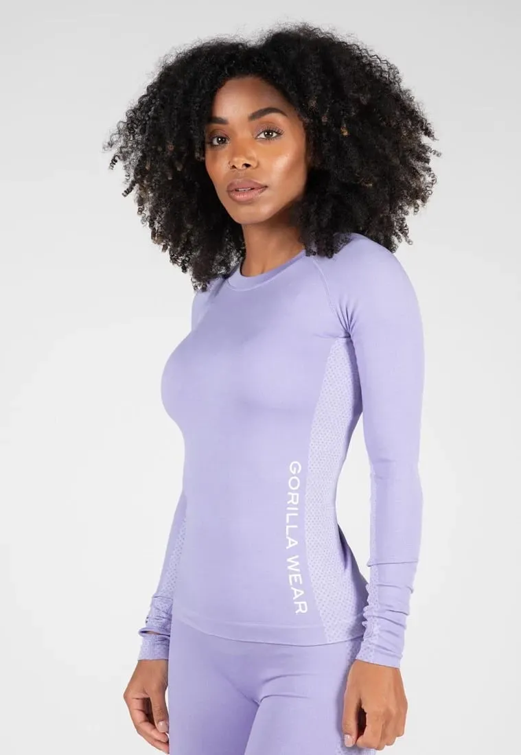 Selah Seamless Long Sleeve - Lilac - 1