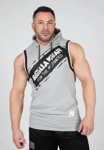 Loretto Hooded Tank Top - Gray Melange