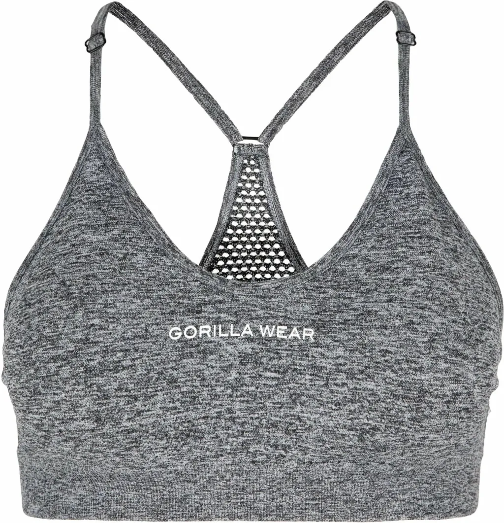 Quincy Seamless Sports Bra - Gray Melange - 3