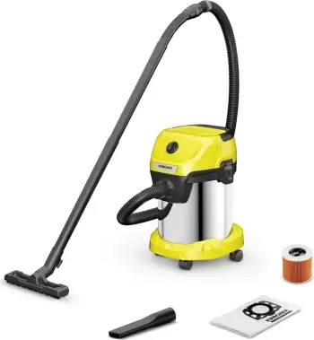 Fshesë me korrent Kärcher WD, 1000W, e zezë/verdhë