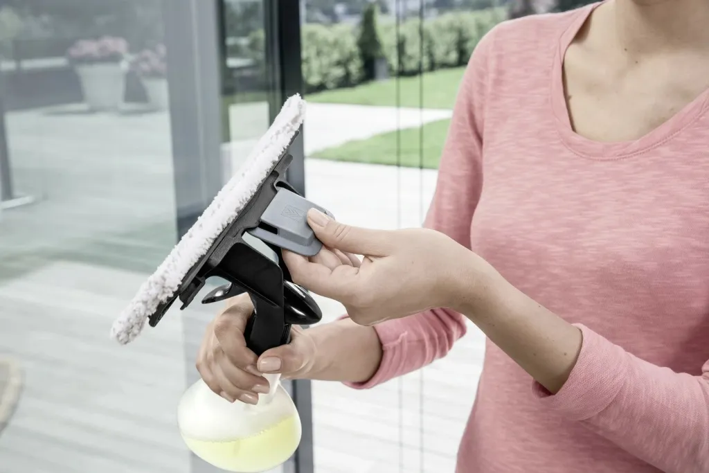 Set leckash mikrofibër Karcher WV Outdoor, 2 copë, për pastrues dritaresh - 2