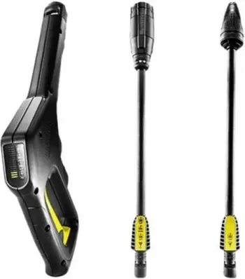 Pastruese me presion të lartë, Kärcher K 3 Power Control Home T5 (1.676-106.0), rezervuar detergjenti i integruar, dorezë teleskopike, zi/verdhe, set T5 + pastrues guri 1 L