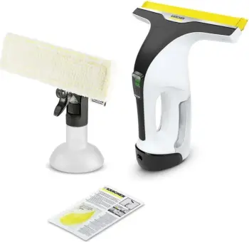 Pastrues dritaresh Karcher WV 6 Plus, pa kabllo, rezervuar 0.15L, i zi argjendtë i bardhë