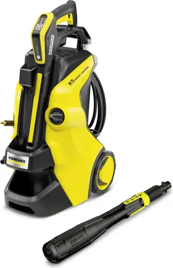 Pastrues me presion Kärcher K 5 Smart Control, elektrik, 500 l/h, zi/verdhë