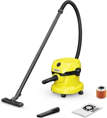 Fshesë me korent Karcher WD 2 Plus V 12/4/18/C, 1000W, depozitë 12L, e verdhë