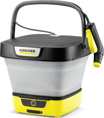 Pastrues uji me presion Kärcher OC 3 Foldable, mobil, me bateri, i verdhë