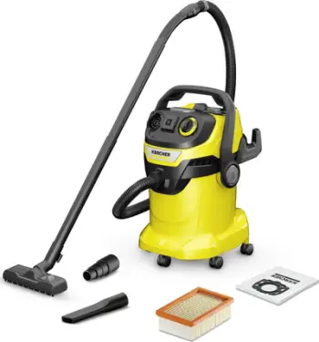 Fshesë me korent Karcher WD 5 P V-25/5/22, 1100W, depozitë 25L, e verdhë