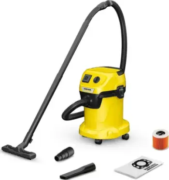 Thithëse elektrike Karcher WD 3, 1000 W, e verdhë