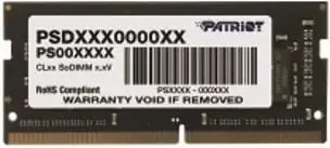 Memorie RAM për laptop Patriot Signature, SODIMM, DDR4, 16GB, 3200MHz, CL22