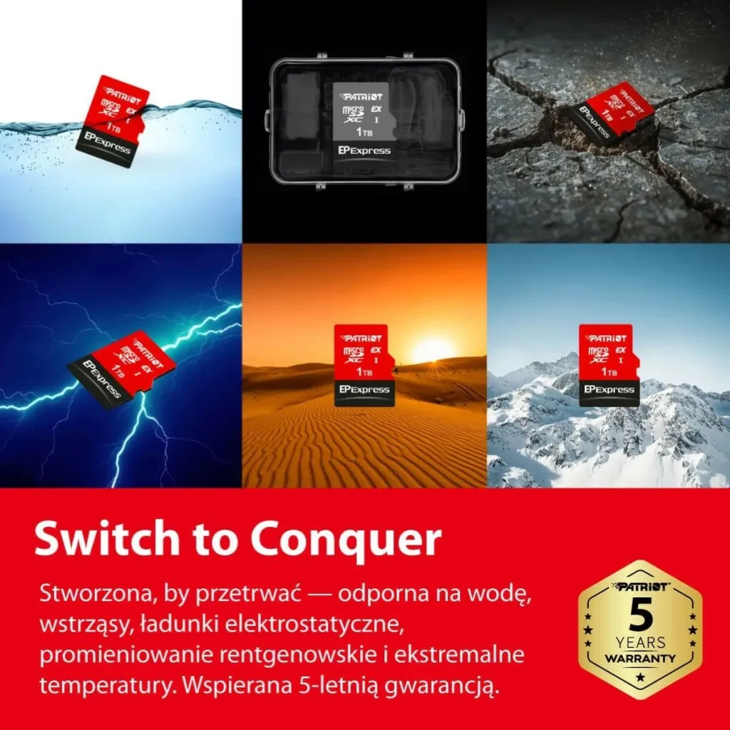 Kartë memorie Patriot EP Series Express, 256GB, MicroSDXC me adapter - 9